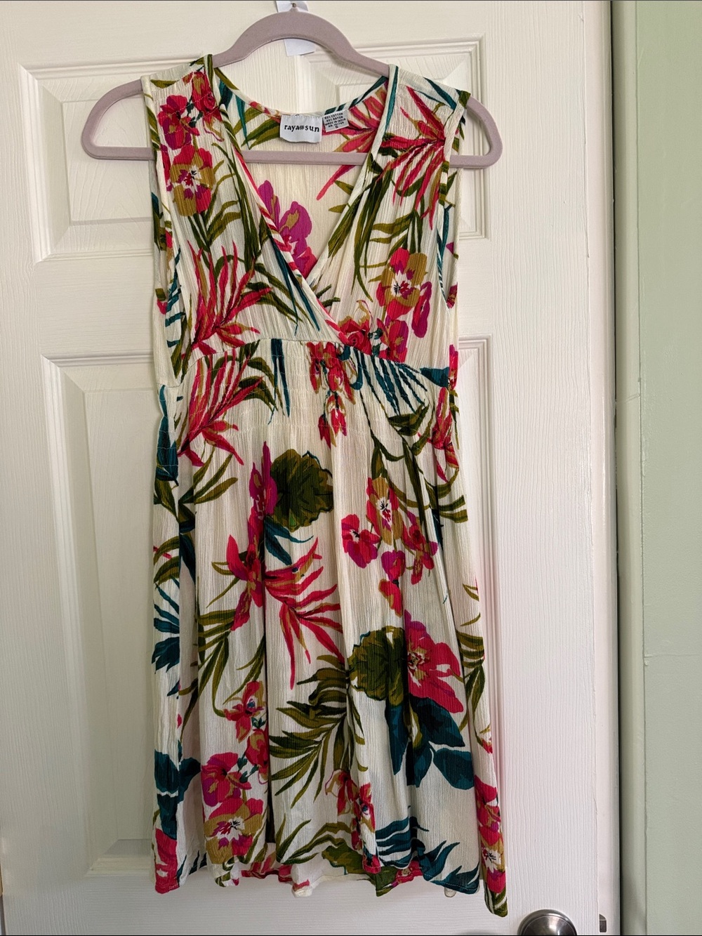Raya Sun tropical print dress/cover up - S